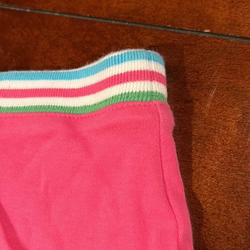 Gymboree Tennis Match Stripe Trim Pink Ruffle Skort Size 7